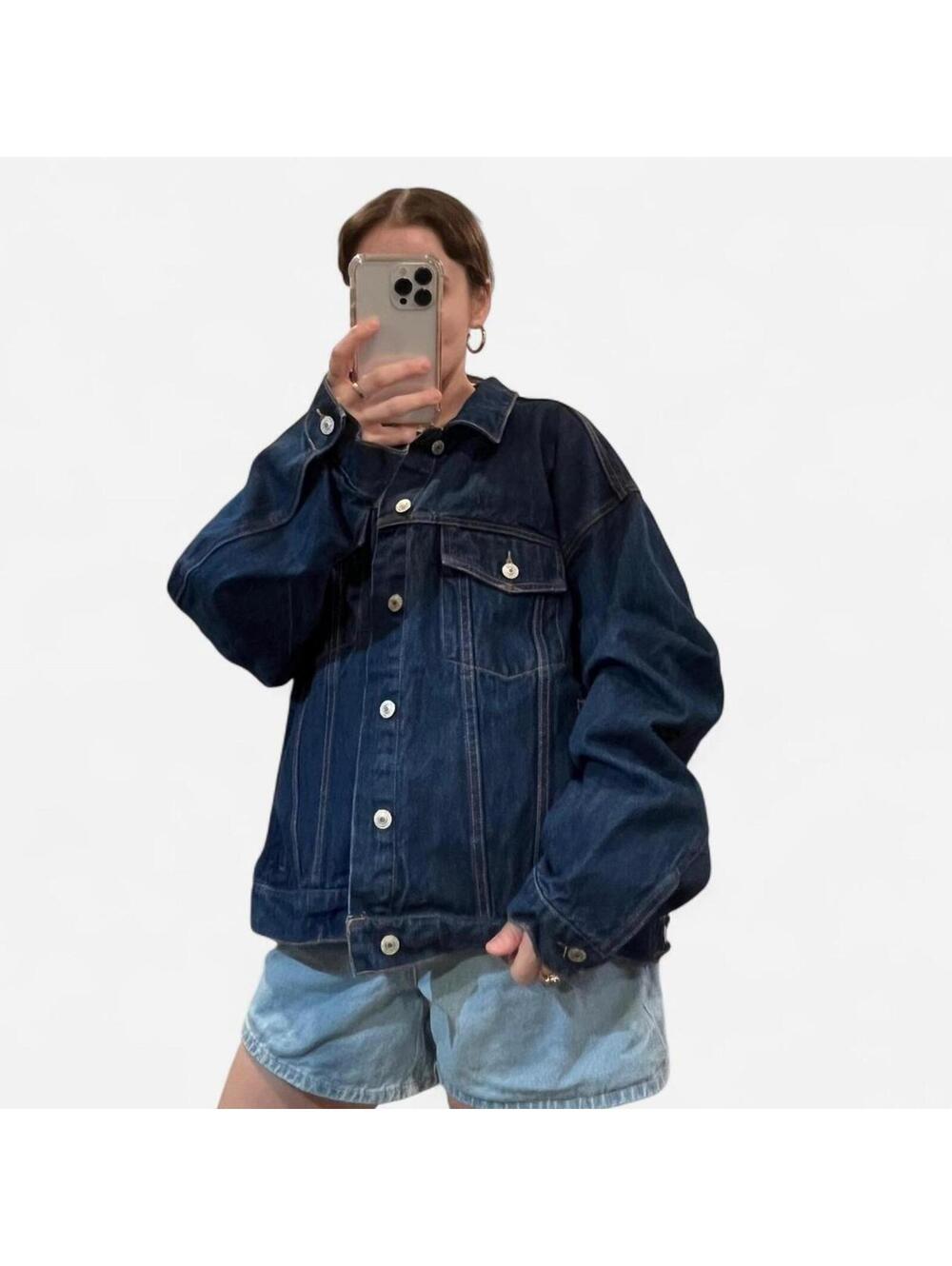 Vintage Y2K Arizona Jean Co Dark Wash Denim Jacket Oversized